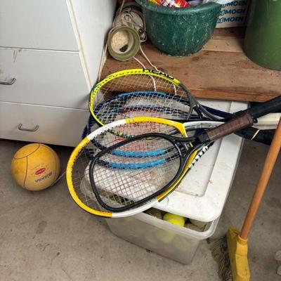 TENNIS RACKETS AND AT LEAST 60 BALLS $40