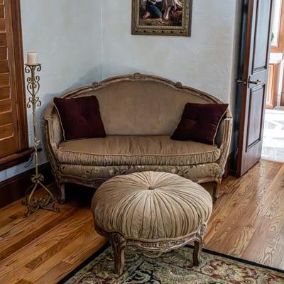 sofa and ottoman $250