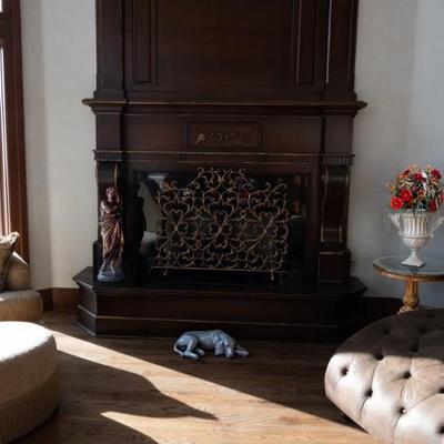 beautiful fireplace screan $100