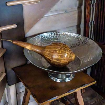 Silver bowl $20 TABLE SOLD 