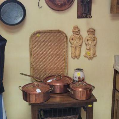 Copper pots