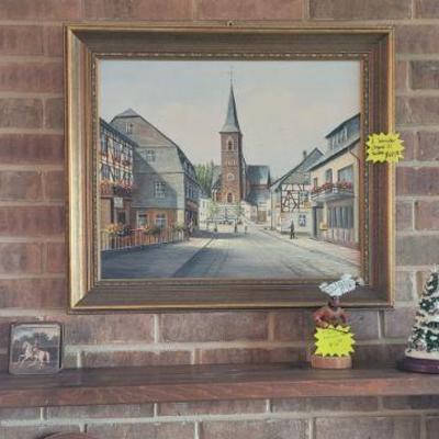 R Schneider original oil painting w/COA