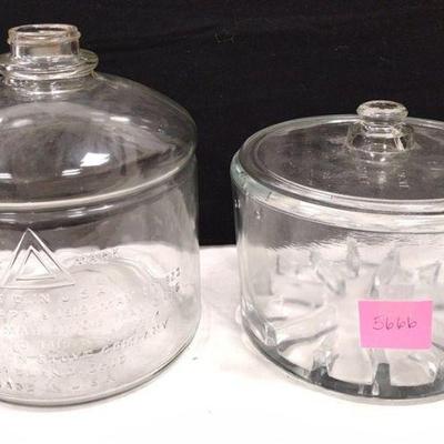 AS IS SANITARY CHEESE PRESERVER WITH LID & PERFECTION STOVE CO. BOTTLE