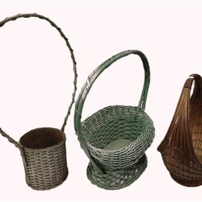 THREE VINTAGE BASKETS