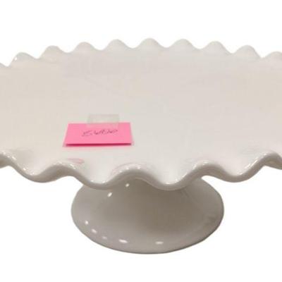 PIER ONE IMPORTS PORCELAIN PEDESTAL CAKE PLATE