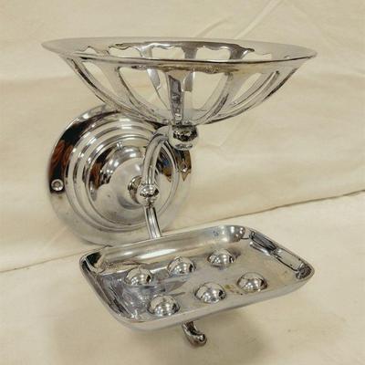CHROME WALL MOUNT SOAP DISH