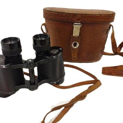 OCEAN 8 X 30 BINOCULARS WITH LEATHER CASE