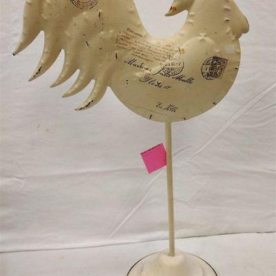 DECORATOR METAL ROOSTER