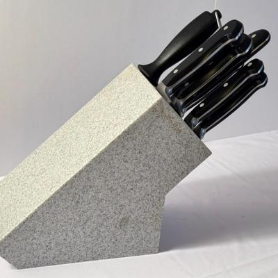 Set of Wüstof Kitchen Knives / Wüstof Cutlery Set with Knife Block 