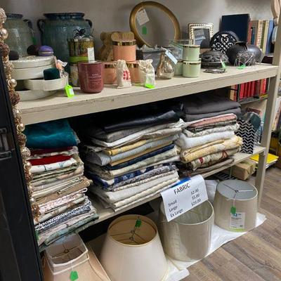 Designer fabric pieces and bolts