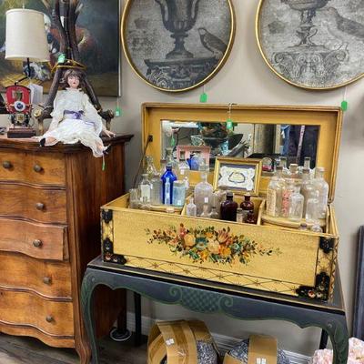 Hand painted vanity