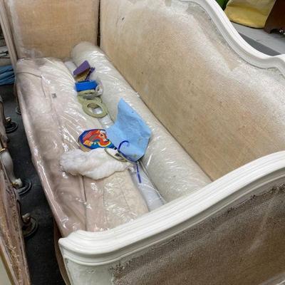 French provincial sofa ready for upholstering