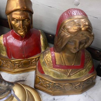 Armor bronze book ends made in Massachusetts