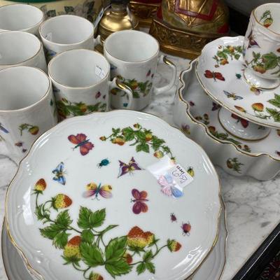 Tea set with butterflies from japan