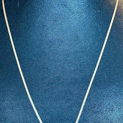 15K Yellow Gold Dainty 18 Inch Flat Chain Necklace - Total Weight 1.79 Grams 