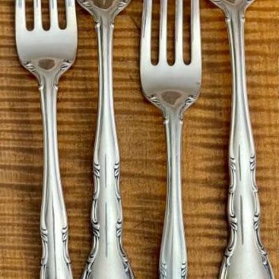 4 Gorham Sterling Silver Dinner Forks Andante Pattern 7.5 Inch - 172.87 Grams 