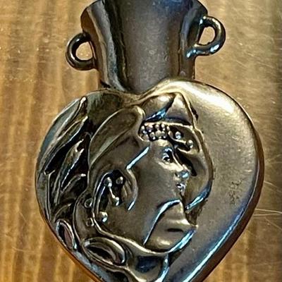 Art Nouveau Egyptian Revival Style Vase Pendant 