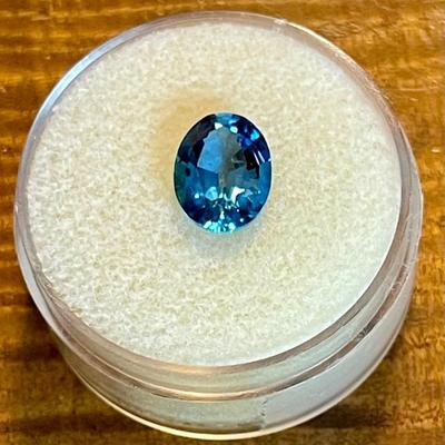 Faceted Blue Topaz 2.17 Carat Loose Gemstone 