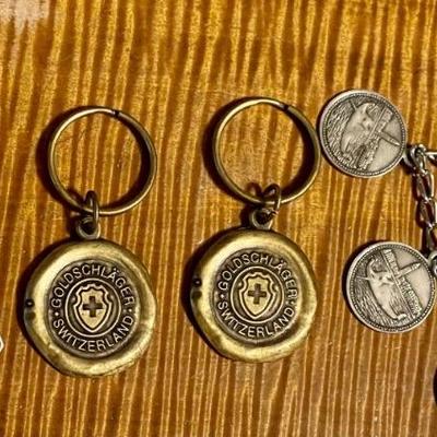 Vintage Vinecia Coin Bracelet - (2) Goldschlager Key Chains - Jamaica Key Chain