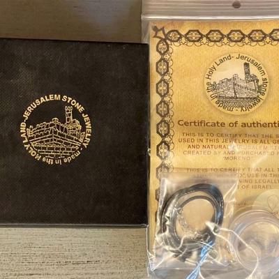 Jerusalem  Stone Jewelry Made In The Holy Land With Original Paperwork
