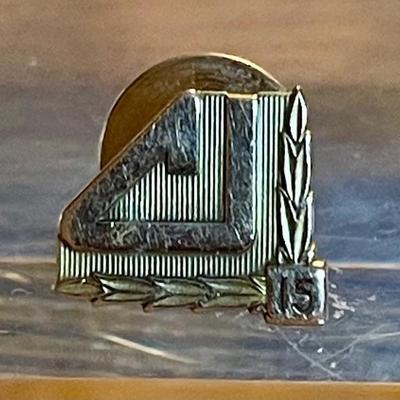 Antique 1/5 10k Gold 1915 Collar Hat Pin - Total Weight 1.41 Grams 