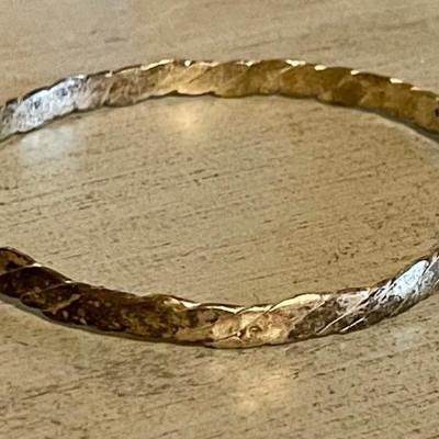 Vintage Mexico Sterling Silver Bangle Bracelet 925