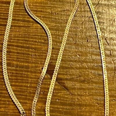 10K Gold Chain With Gold Filled Clasp - 18 Inches Long (as Is) Total Weight 5.56 Grams 