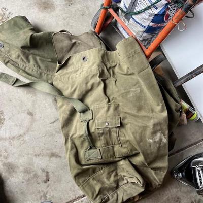Military duffel bags, multiple 