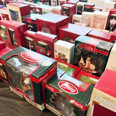 Hundreds of Hallmark Ornaments IOB  
