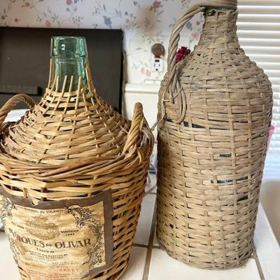 Vintage Wine Jugs 