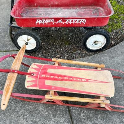 Vintage Sled, Radio Flyer 