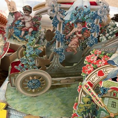 Antique Large mechanical valentines 