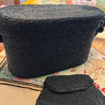 Glass Beaded Box Purse 
