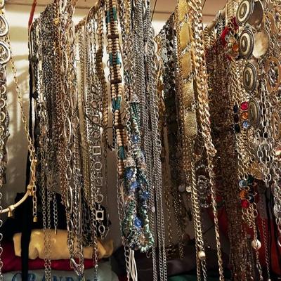 Large Vintage Collection of  Belts
