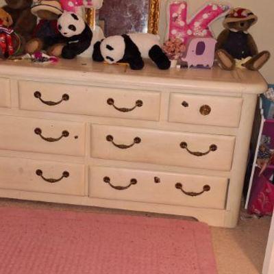 Sale Photo Thumbnail #3: Chest of draws plus antique stuffed teddy's  