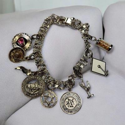 Sterling charm bracelet
