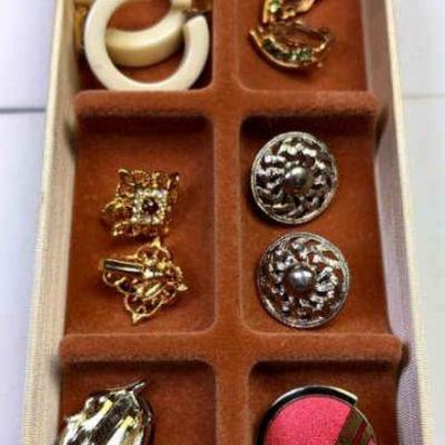 A selection of clip earrings thermoset others