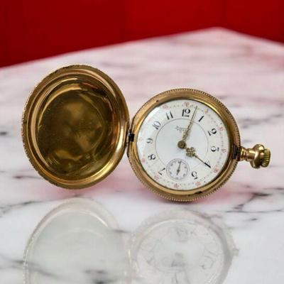 1892 american waltham vintage pocket watch