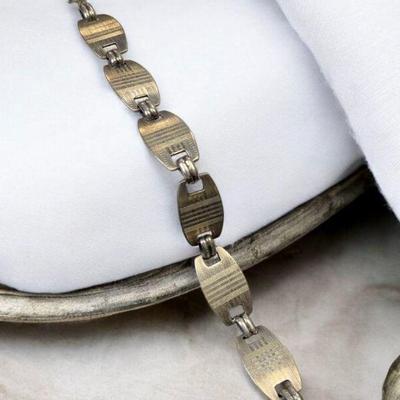 Napier sterling link bracelet