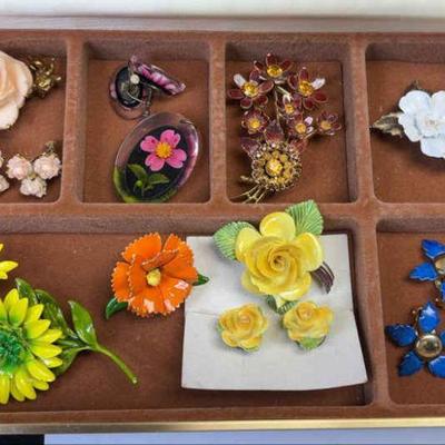 Weiss brooch other floral theme pieces