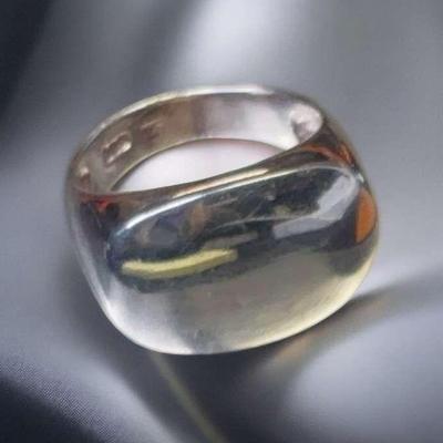 Sterling statement ring
