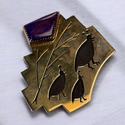 Mark romeo sterling brooch pendant