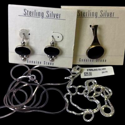 Ati mexico sterling pendant earrings & sterling necklaces