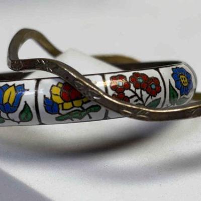 Sterling enamel bracelet