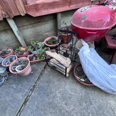 WEBER-FIREPLACE TOOLS AND LOG HOLDER