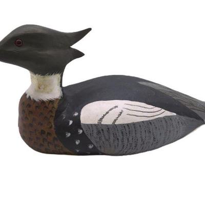 DELMAS TAYLOR (1948-2021) MERGANSER DECOY