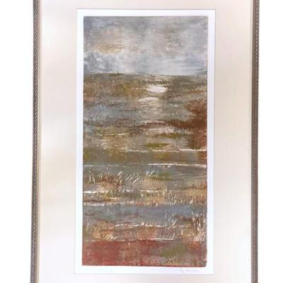 MARY EDNA FRASER "ATMOSPHERE" MONOTYPE