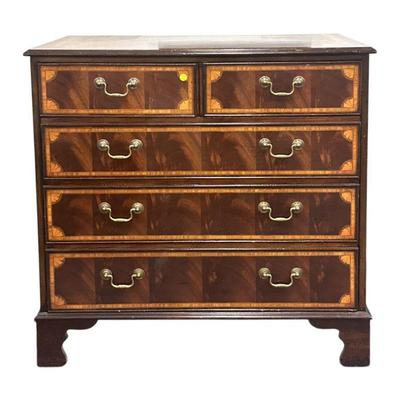 GEORGIAN STYLE MAHOGANY FRUITWOOD CHEST