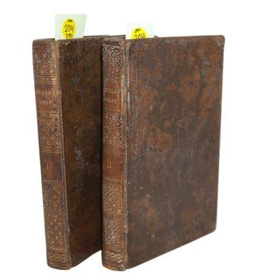 ANTIQUE "THE WORKS OF VIRGIL" VOL I AND II BY MR.DRYDEN, 1803
