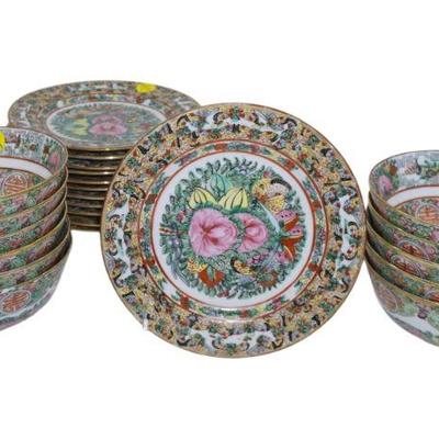 23 VINTAGE ROSE MEDALLION CELEBRATION BOWLS & PLATES